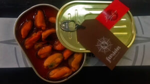 Mejillones en escabeche caseros Piedra Luenga / Daniel Pla, Sojo Fusión