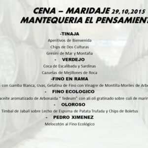 Cena-Maridaje en La Cazuela de la Espartería.