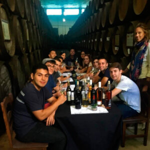 Visita de Noor a Bodegas Robles